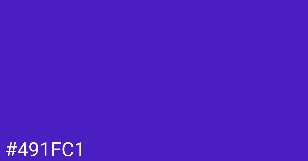 Hex color #491fc1 graphic