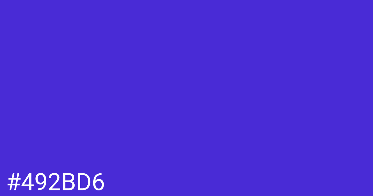 Hex color #492bd6 graphic