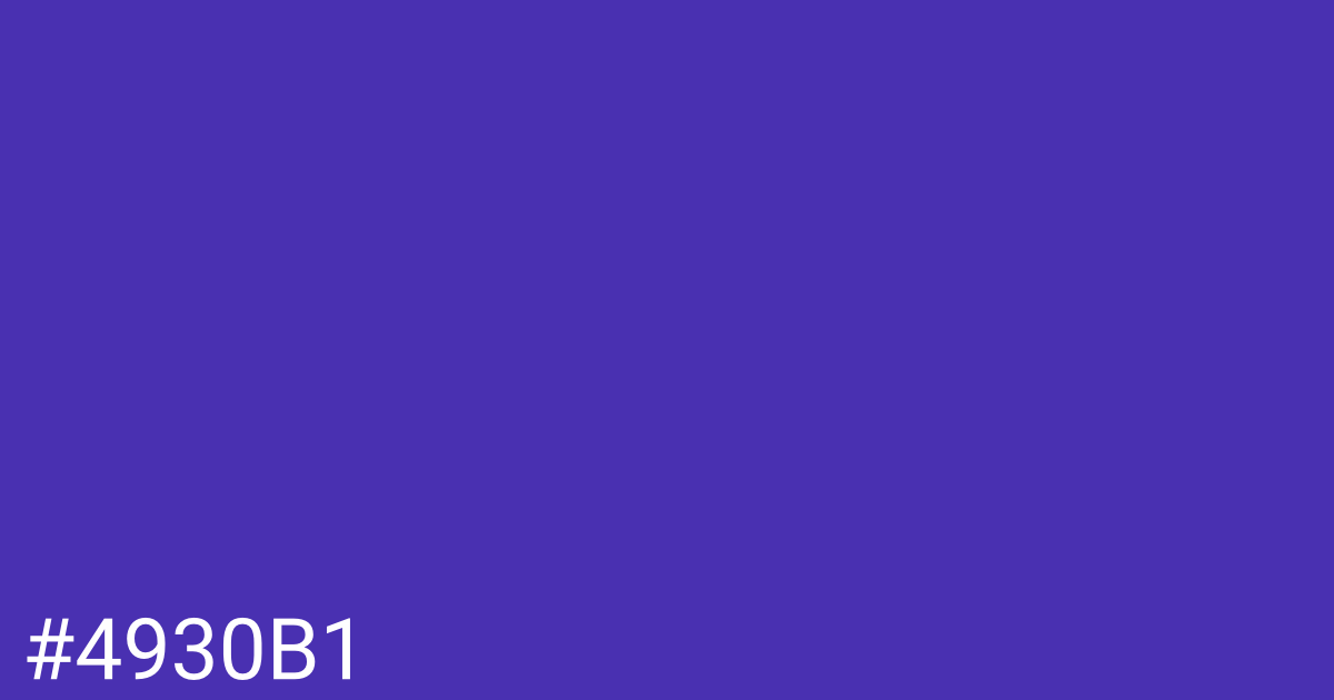 Hex color #4930b1 graphic