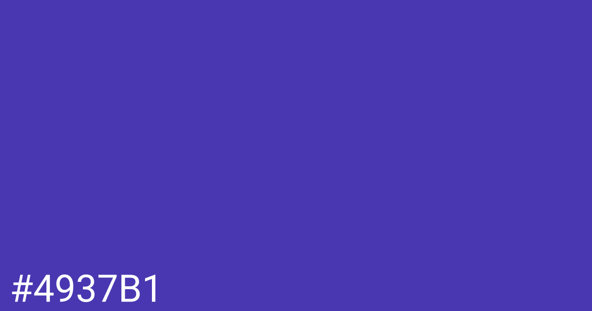 Hex color #4937b1 graphic