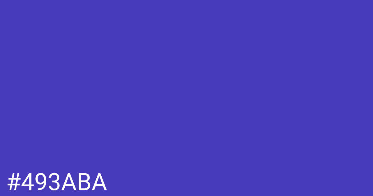 Hex color #493aba graphic