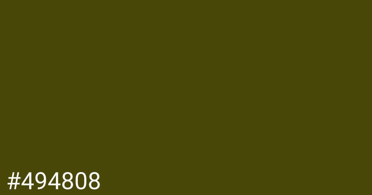 Hex color #494808 graphic