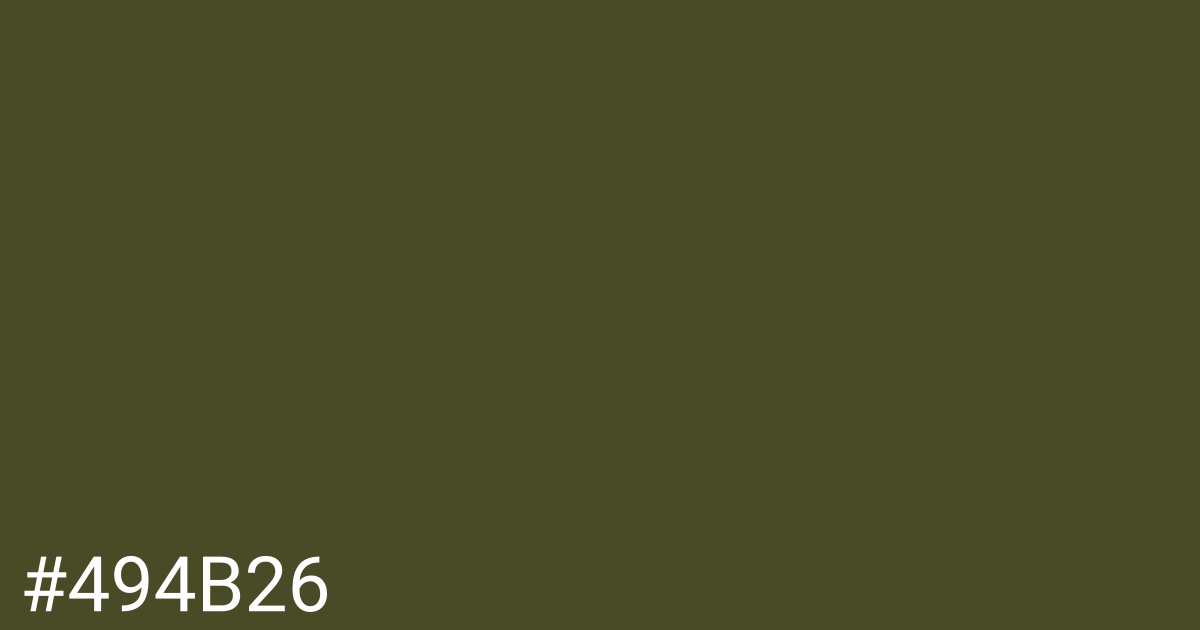 Hex color #494b26 graphic