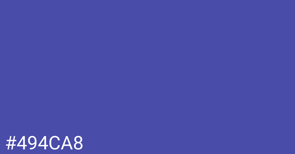 Hex color #494ca8 graphic