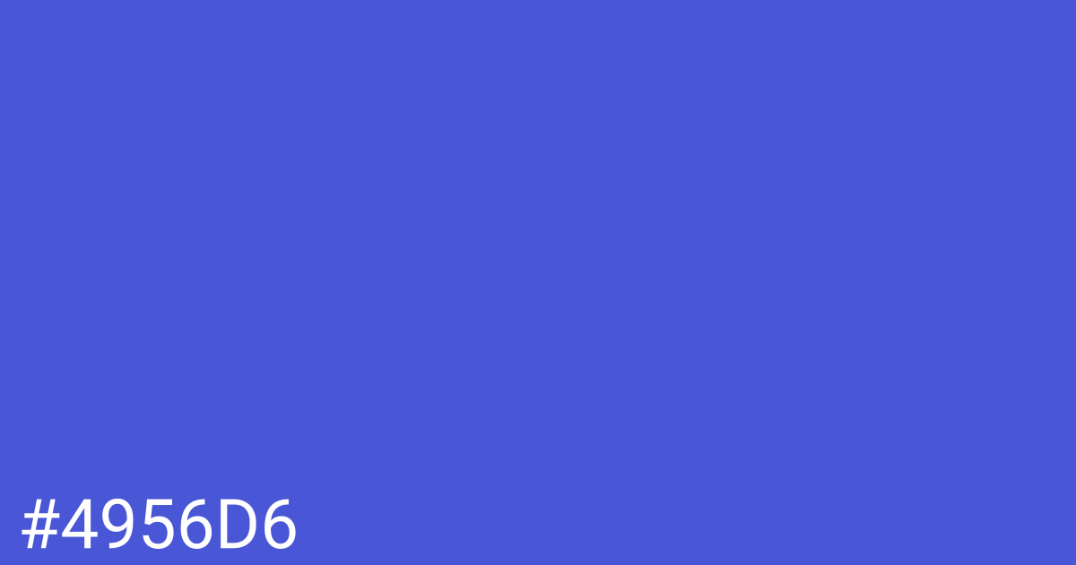 Hex color #4956d6 graphic