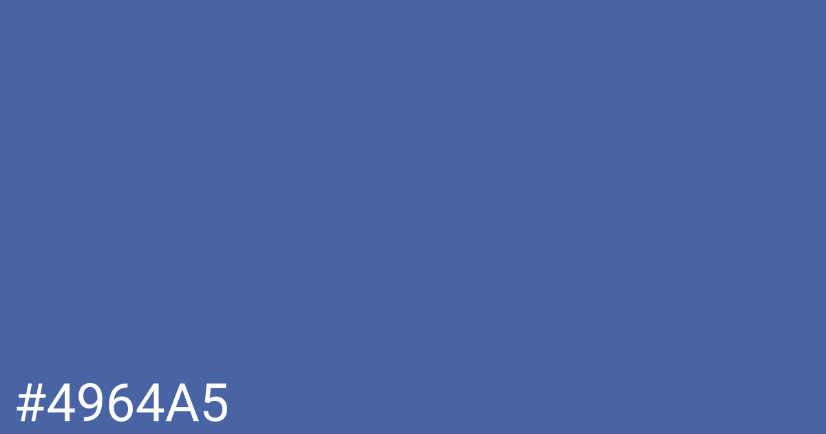 Hex color #4964a5 graphic