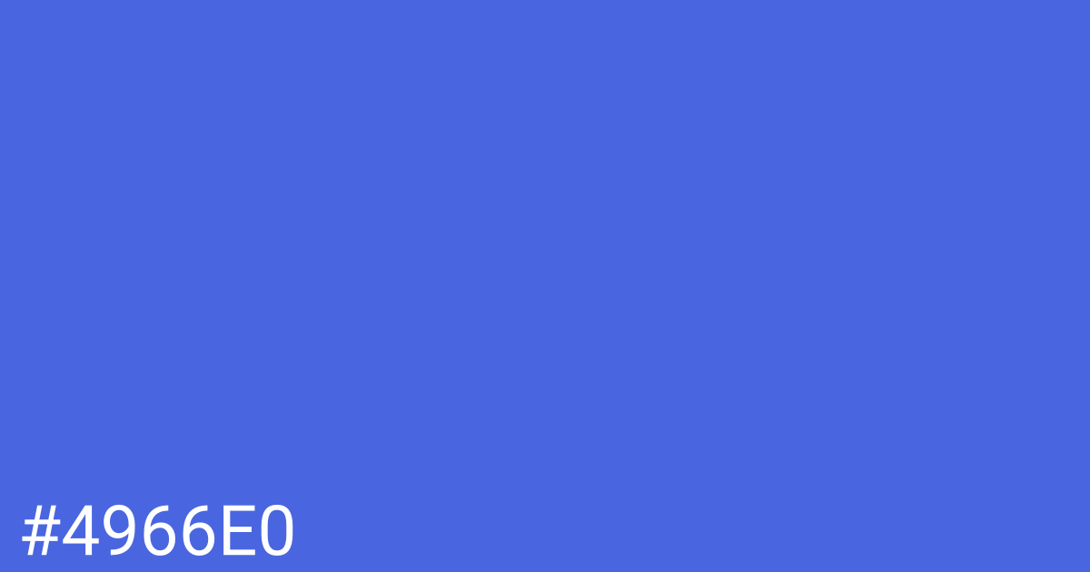 Hex color #4966e0 graphic