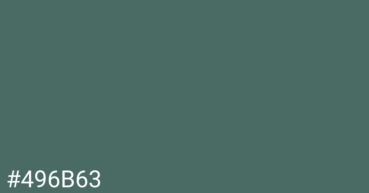 Hex color #496b63 graphic