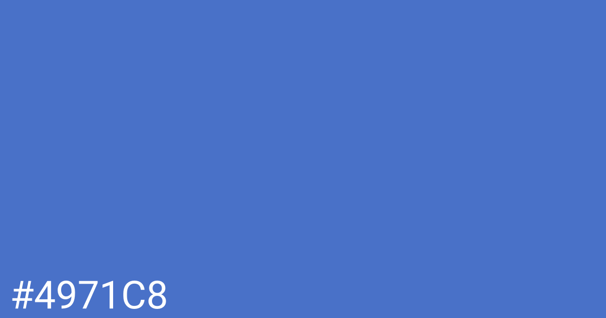 Hex color #4971c8 graphic