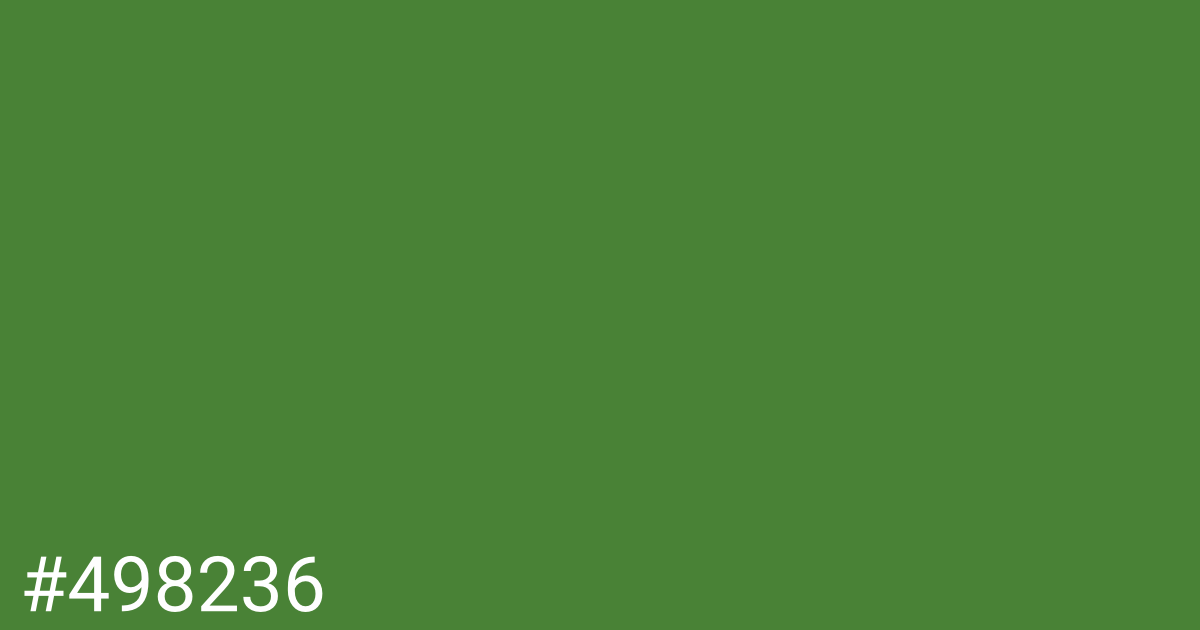 Hex color #498236 graphic