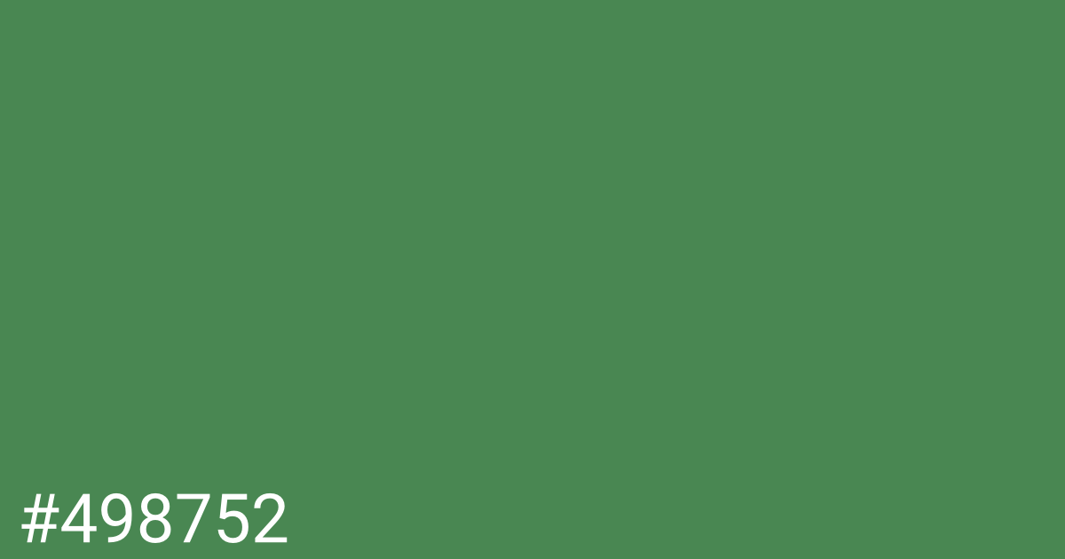 Hex color #498752 graphic
