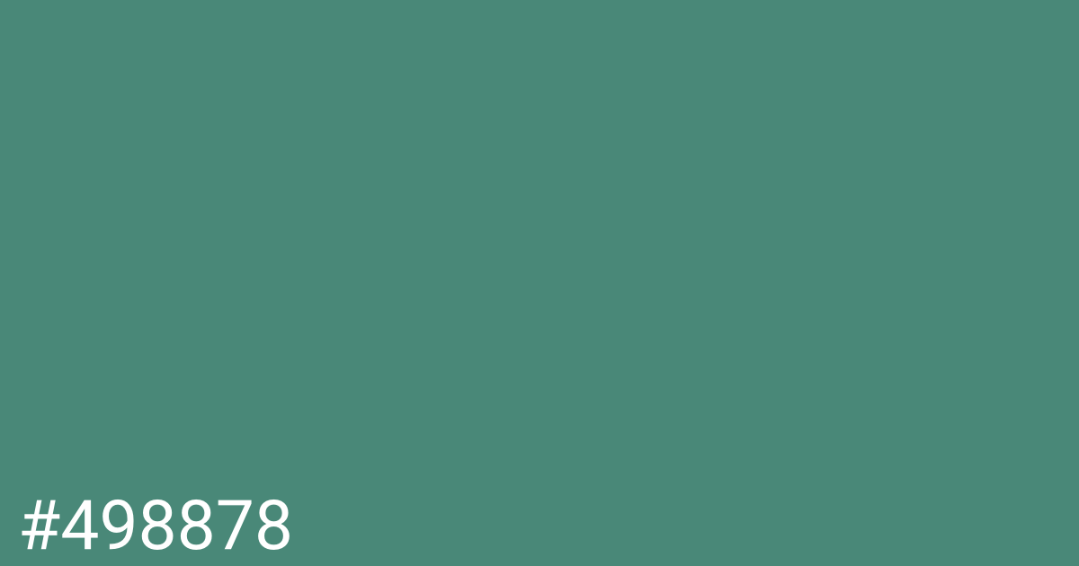 Hex color #498878 graphic