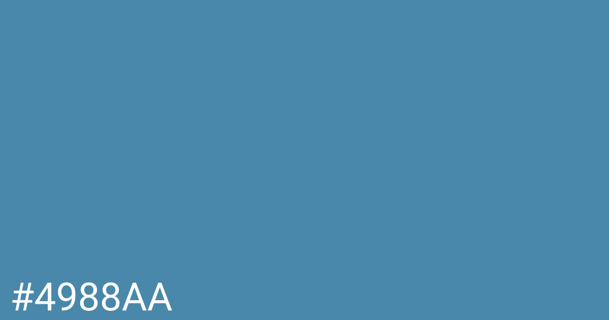 Hex color #4988aa graphic