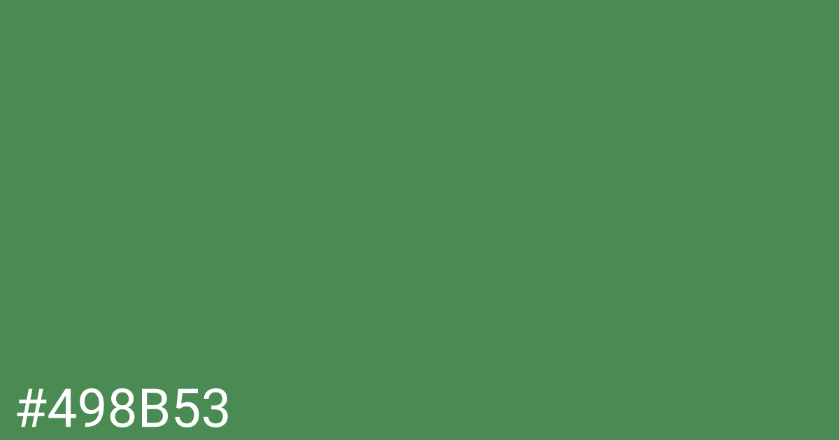 Hex color #498b53 graphic