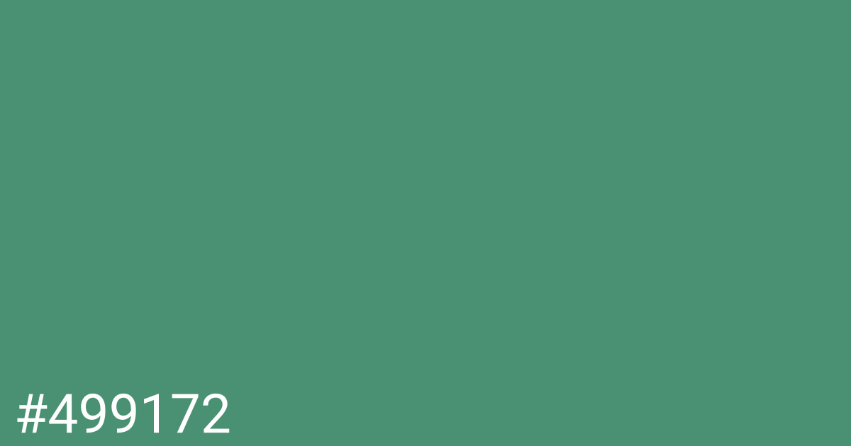 Hex color #499172 graphic