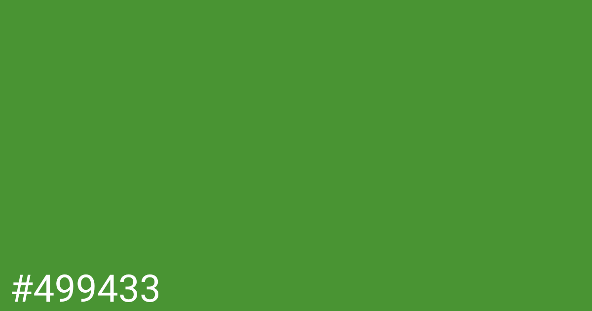 Hex color #499433 graphic