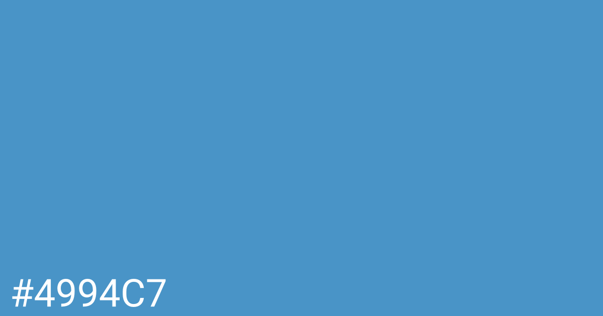 Hex color #4994c7 graphic