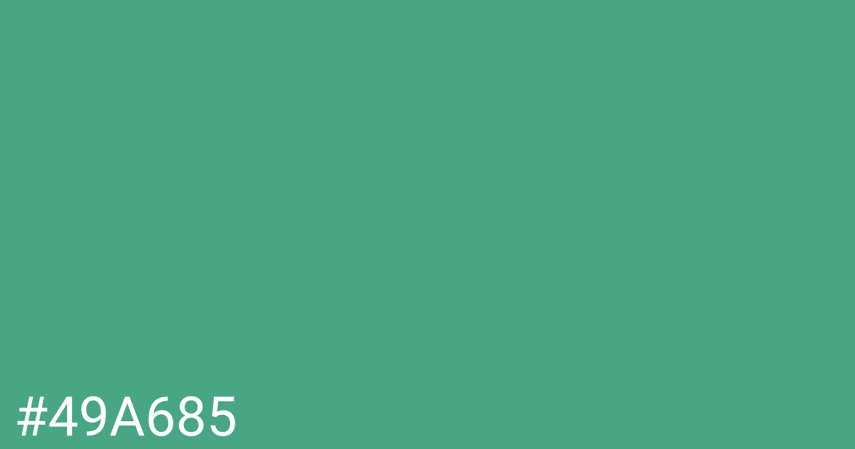 Hex color #49a685 graphic