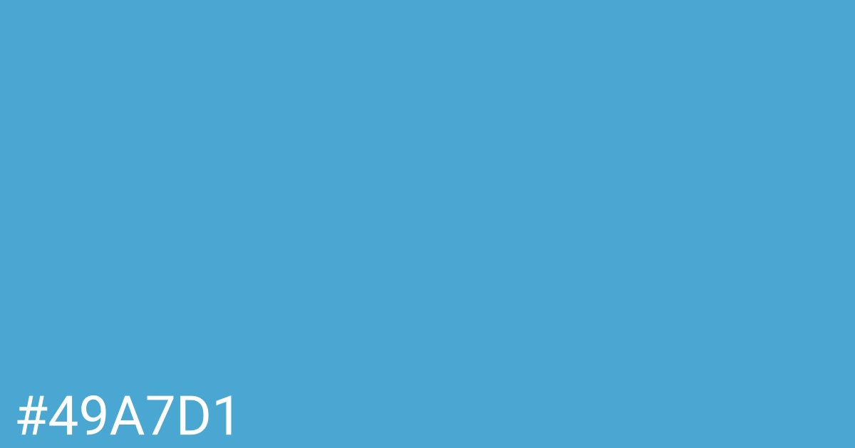 Hex color #49a7d1 graphic