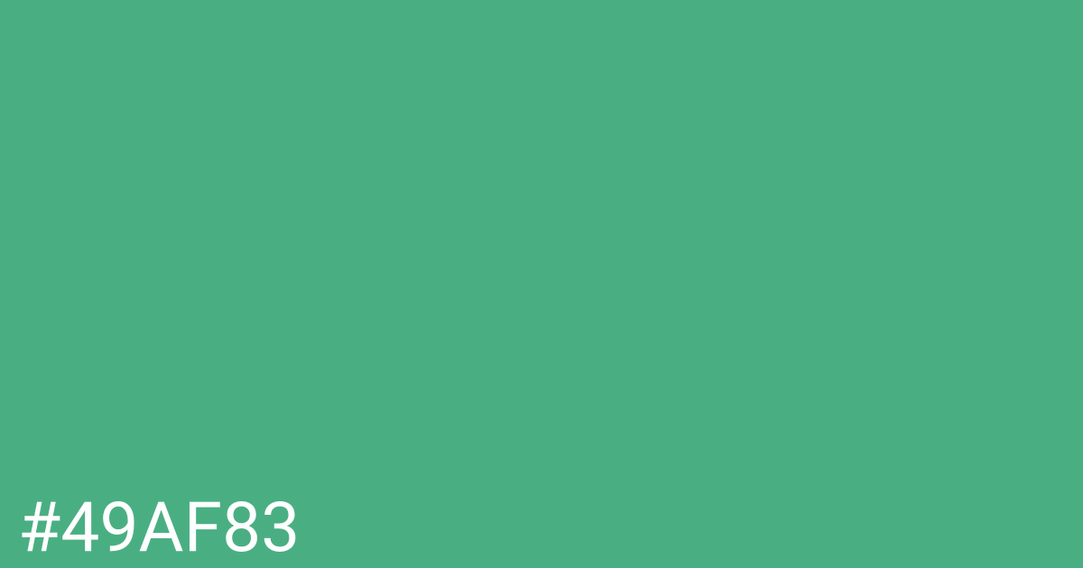 Hex color #49af83 graphic