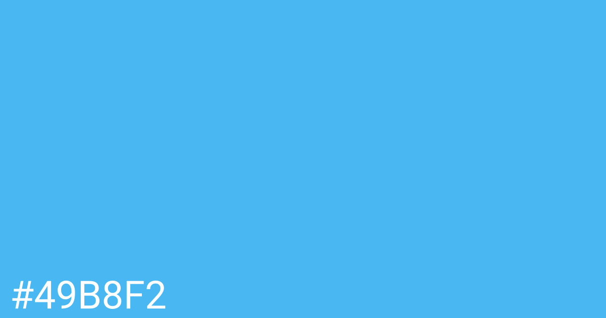 Hex color #49b8f2 graphic