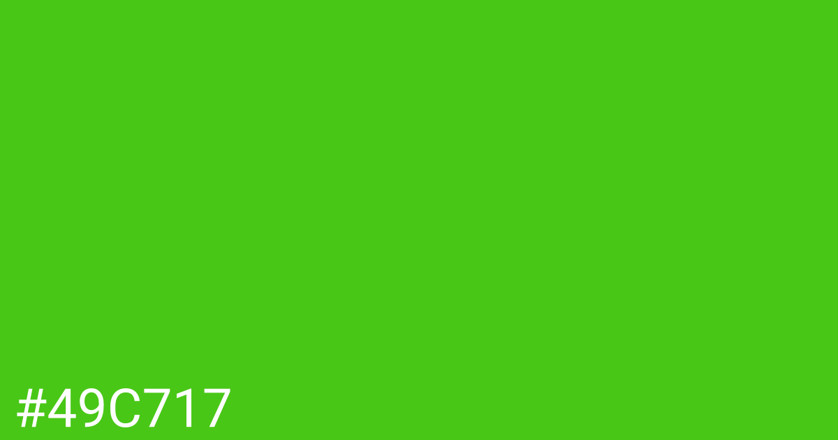 Hex color #49c717 graphic