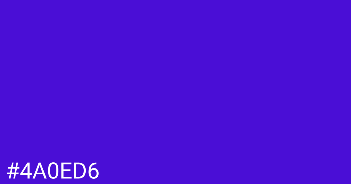 Hex color #4a0ed6 graphic