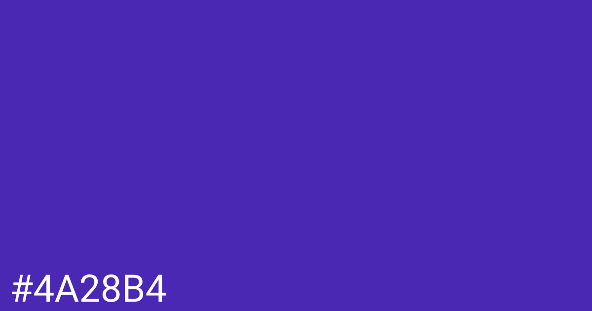 Hex color #4a28b4 graphic