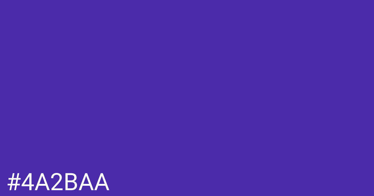 Hex color #4a2baa graphic