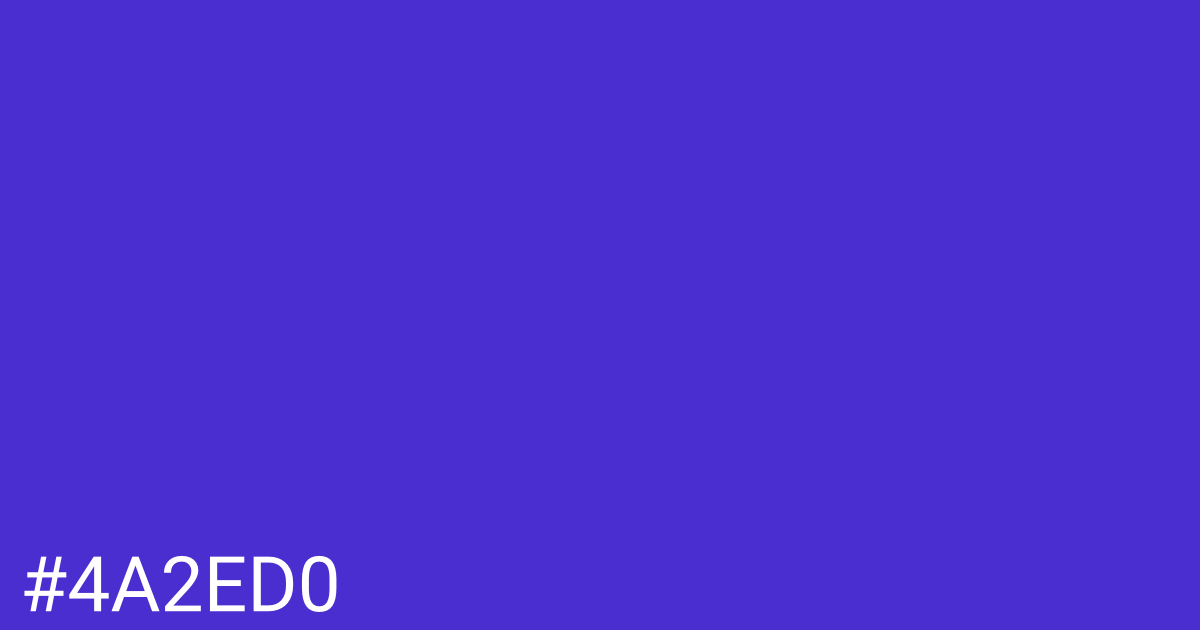 Hex color #4a2ed0 graphic