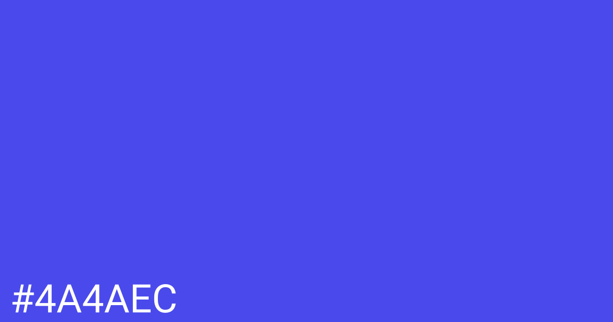 Hex color #4a4aec graphic