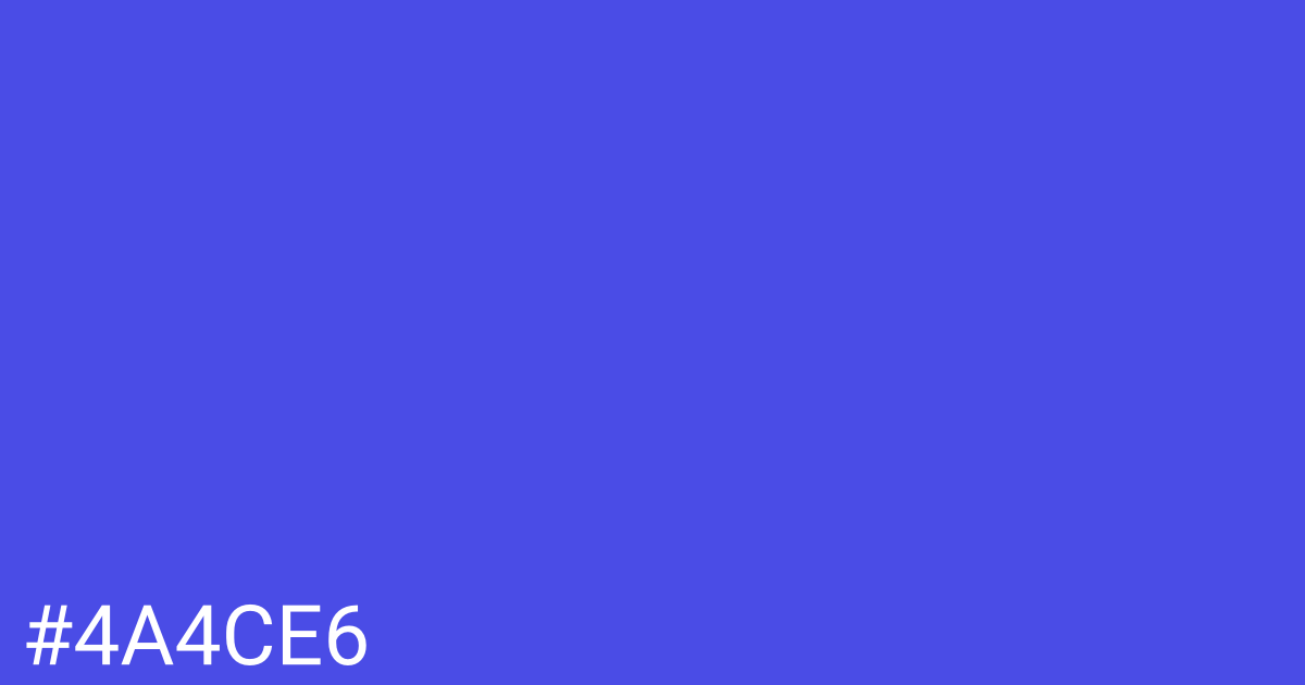 Hex color #4a4ce6 graphic