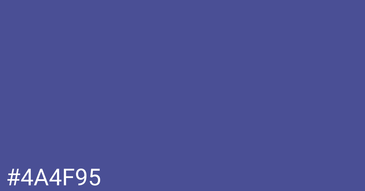 Hex color #4a4f95 graphic