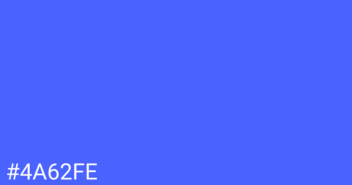 Hex color #4a62fe graphic