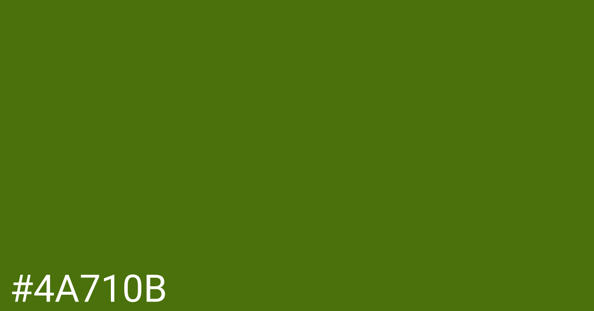 Hex color #4a710b graphic
