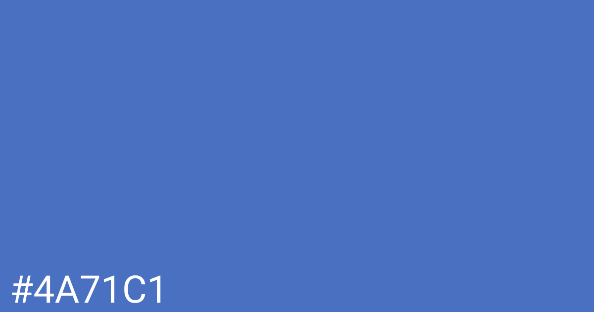 Hex color #4a71c1 graphic