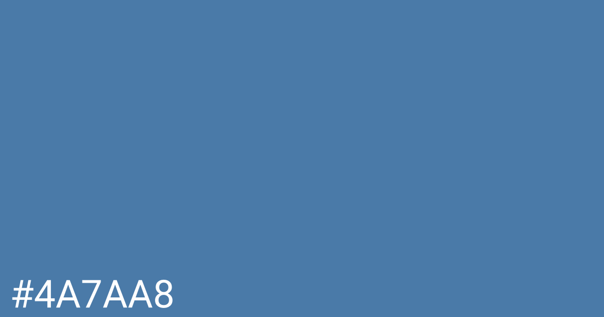 Hex color #4a7aa8 graphic