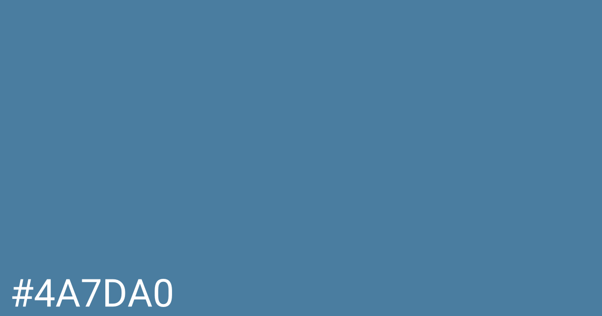 Hex color #4a7da0 graphic