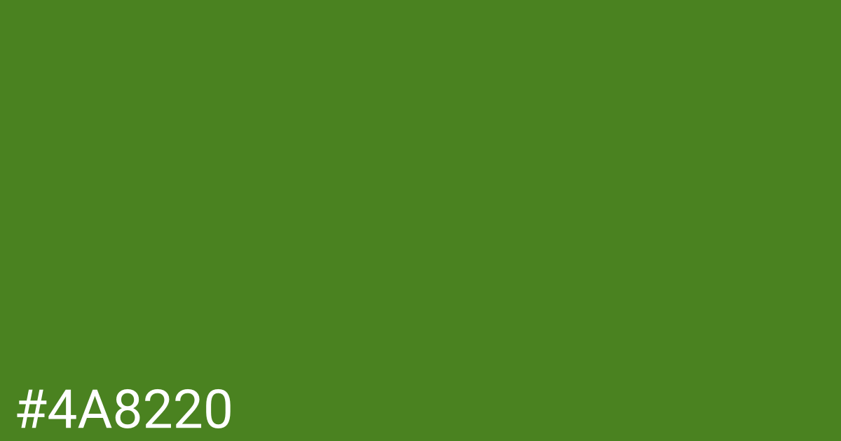 Hex color #4a8220 graphic