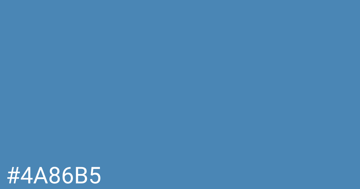 Hex color #4a86b5 graphic