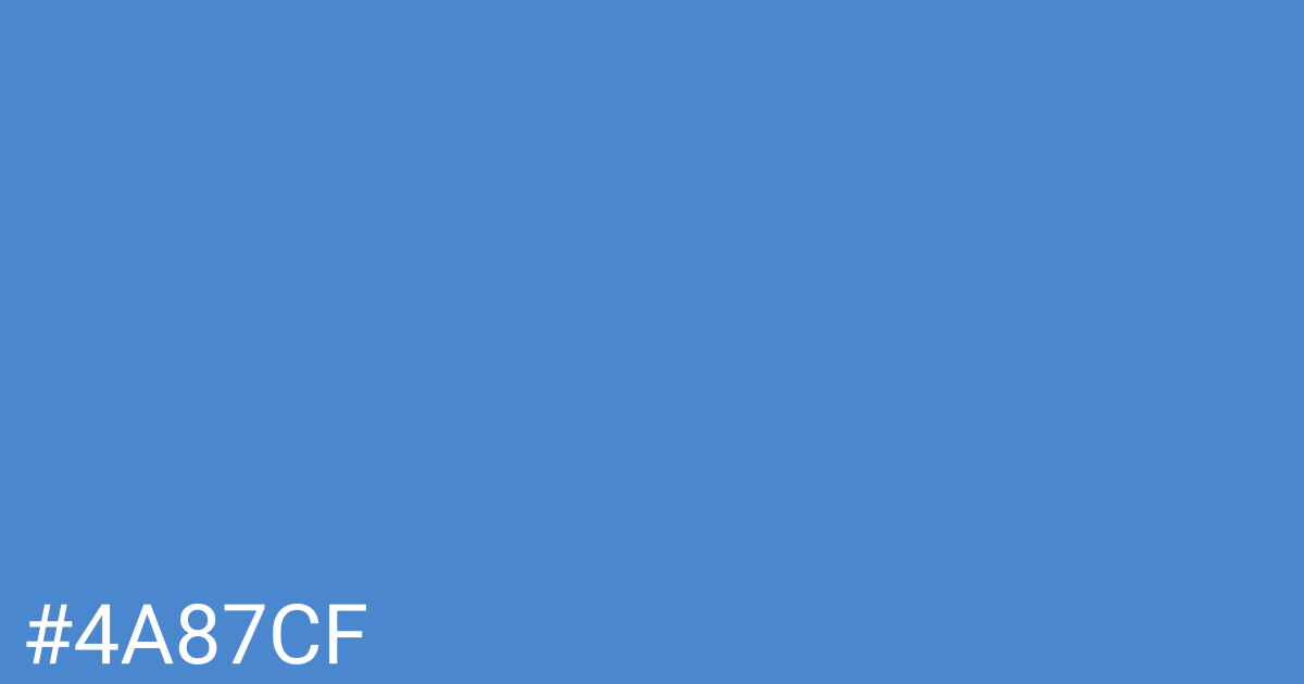 Hex color #4a87cf graphic