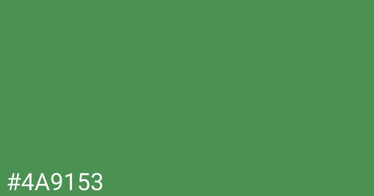 Hex color #4a9153 graphic