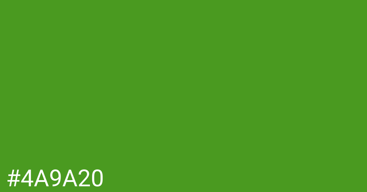 Hex color #4a9a20 graphic