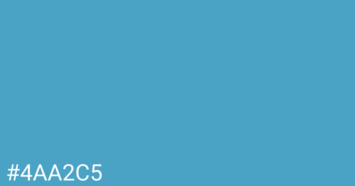 Hex color #4aa2c5 graphic