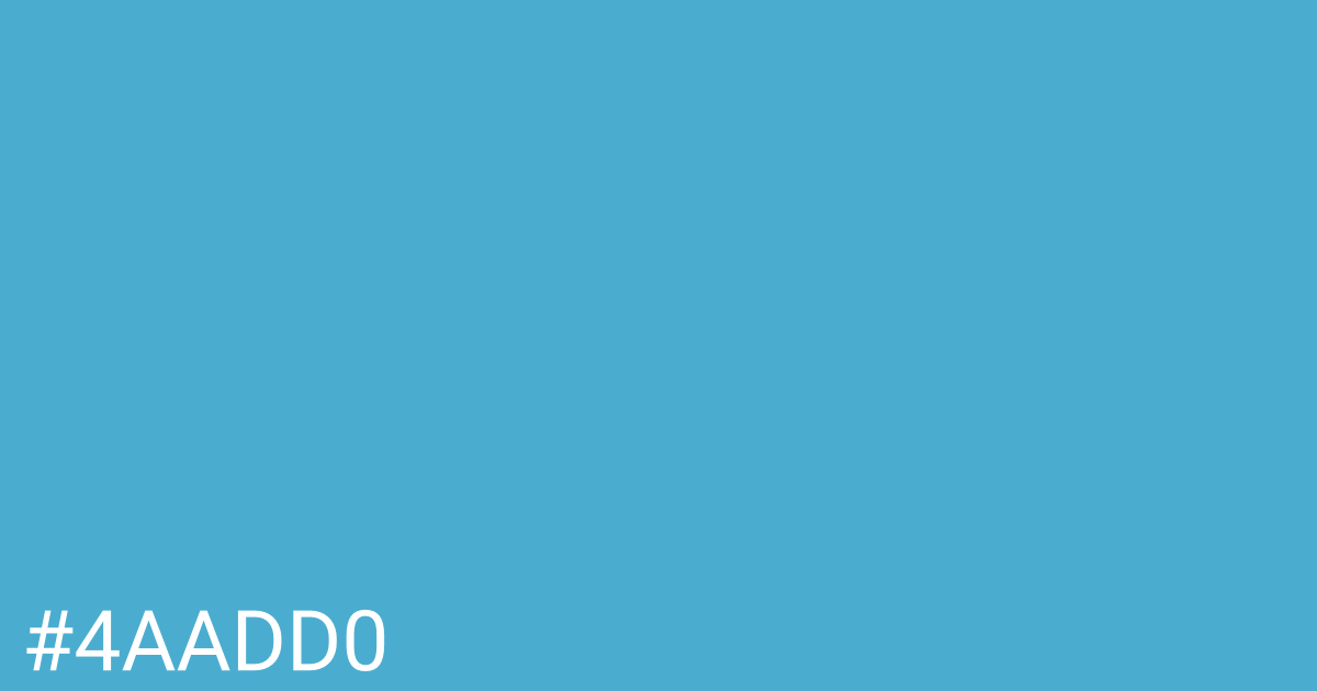 Hex color #4aadd0 graphic