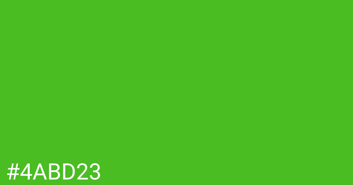 Hex color #4abd23 graphic