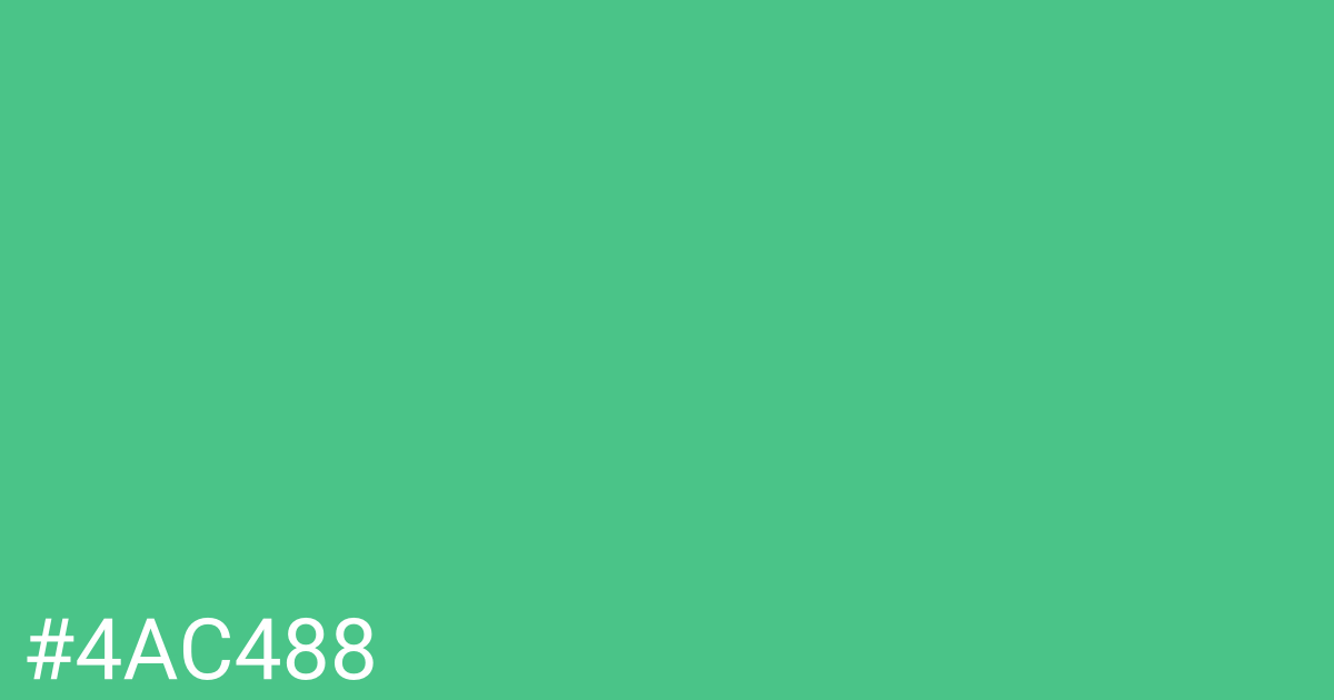 Hex color #4ac488 graphic