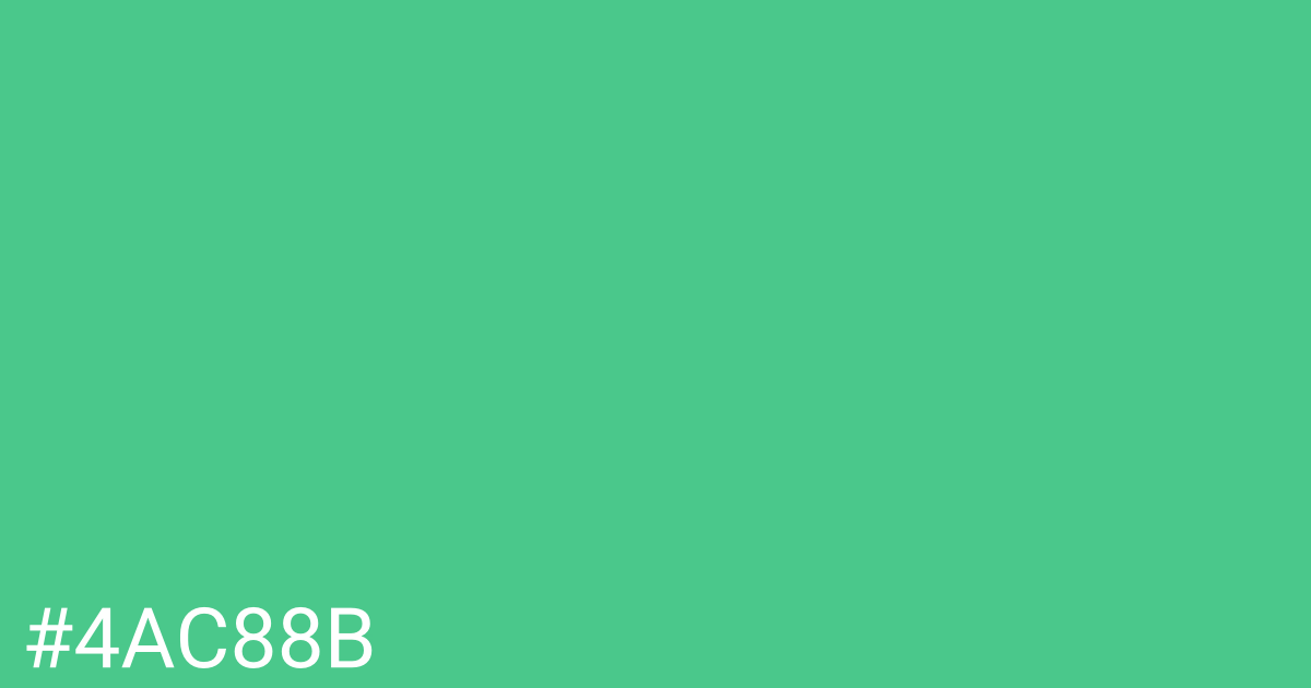 Hex color #4ac88b graphic