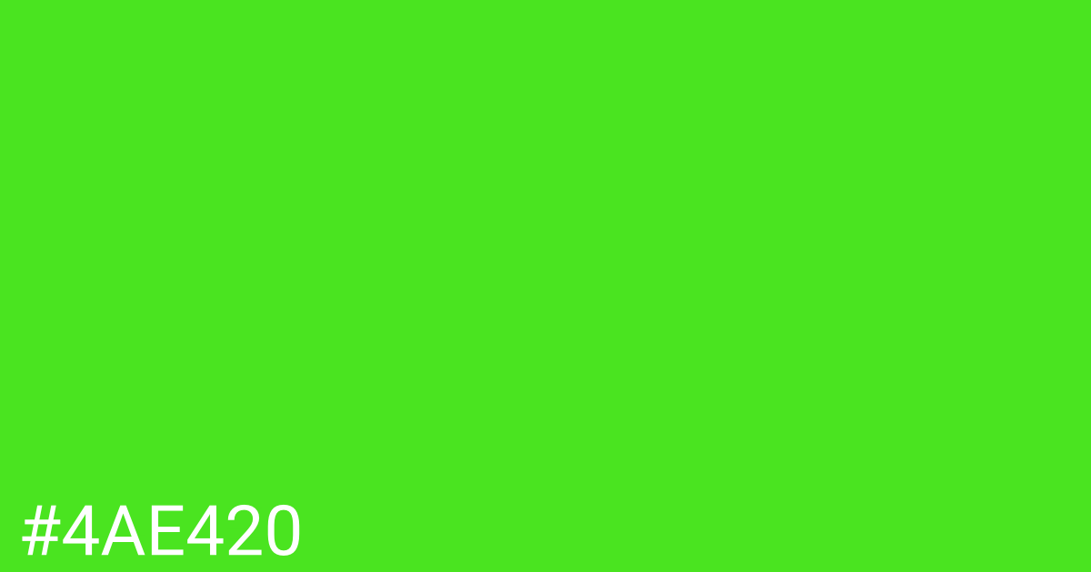 Hex color #4ae420 graphic