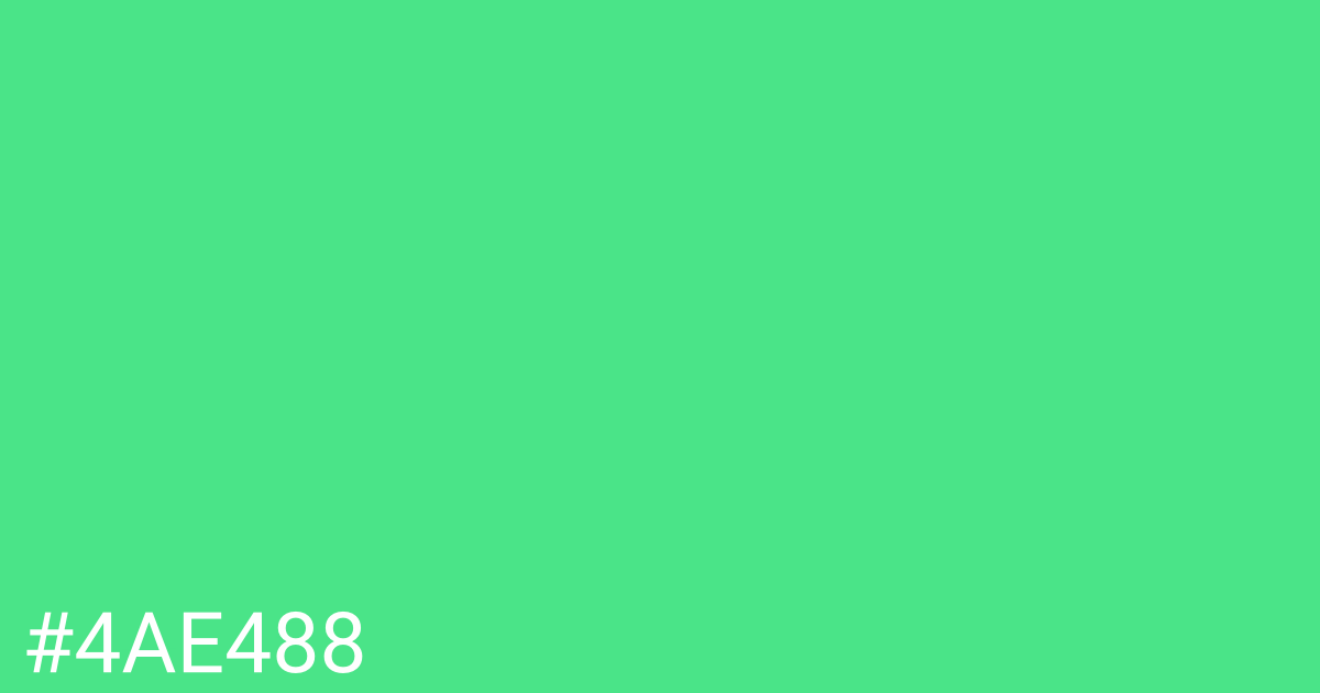 Hex color #4ae488 graphic